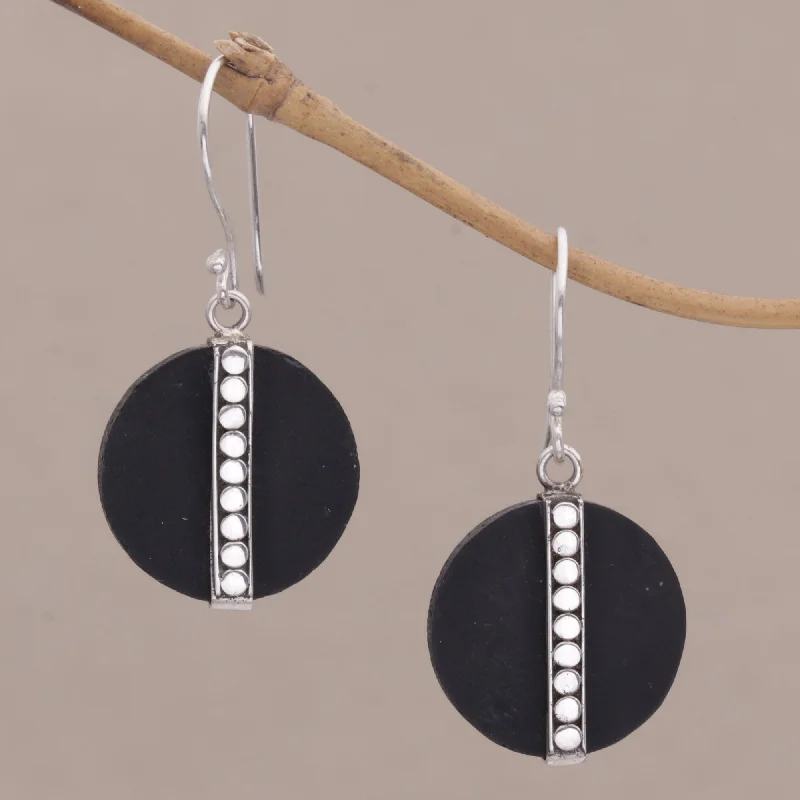 Jewelry Clearance – Final Chance To Save Big Dotted Discs Dot Motif Lava Stone and Sterling Silver Earrings from Bali Jewelry Clearance – Final Chance To Save Big Dotted Discs Dot Motif Lava Stone and Sterling Silver Earrings from Bali