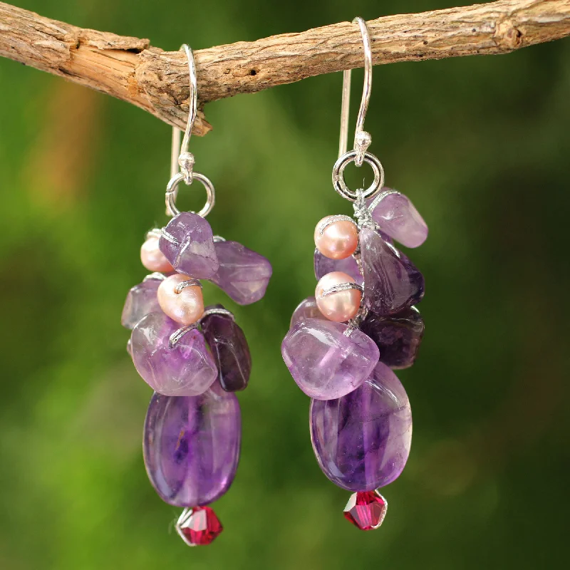 Classic And Modern Jewelry Styles On Sale Dream Girl Sterling Silver Beaded Earrings