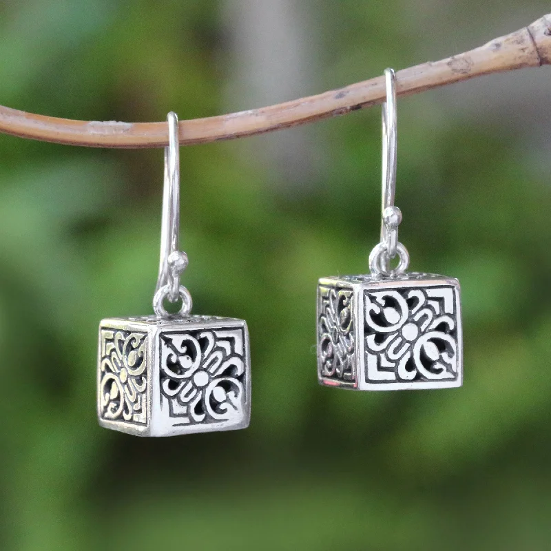 Shop Stylish Jewelry Now And Save Big Elegant Dice Sterling Silver Cube Dangle Earrings from Bali Shop Stylish Jewelry Now And Save Big Elegant Dice Sterling Silver Cube Dangle Earrings from Bali