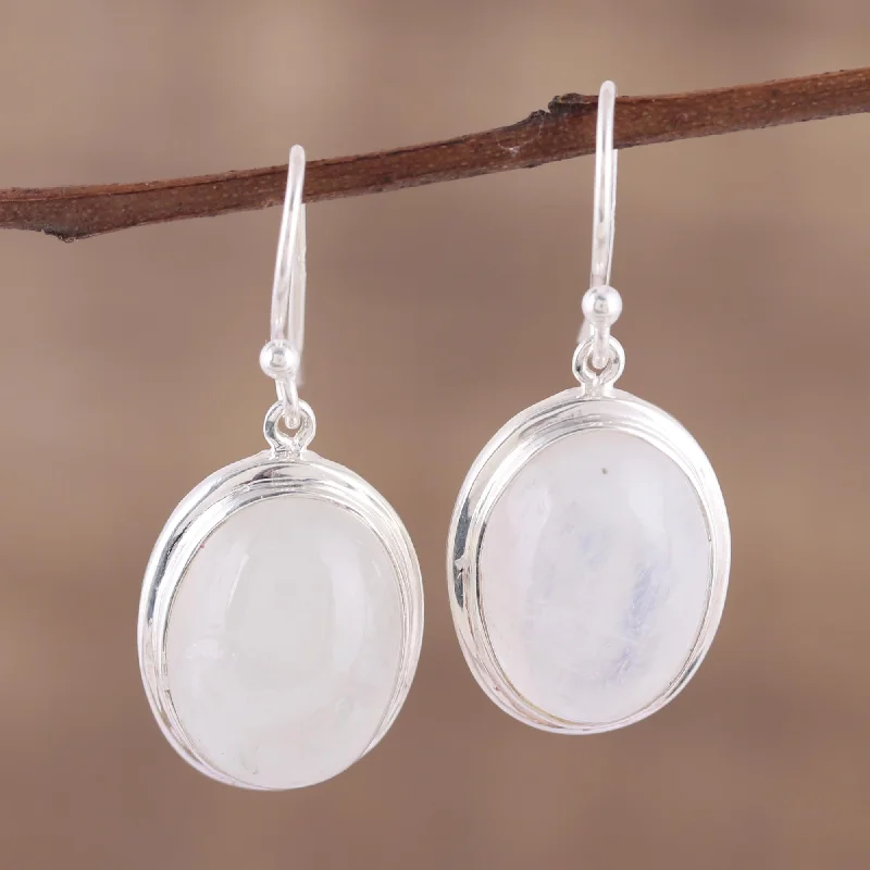 Best Jewelry Sale – Shop Exclusive Designs Now Elusive Shimmer Classic Rainbow Moonstone and Sterling Dangle Earrings