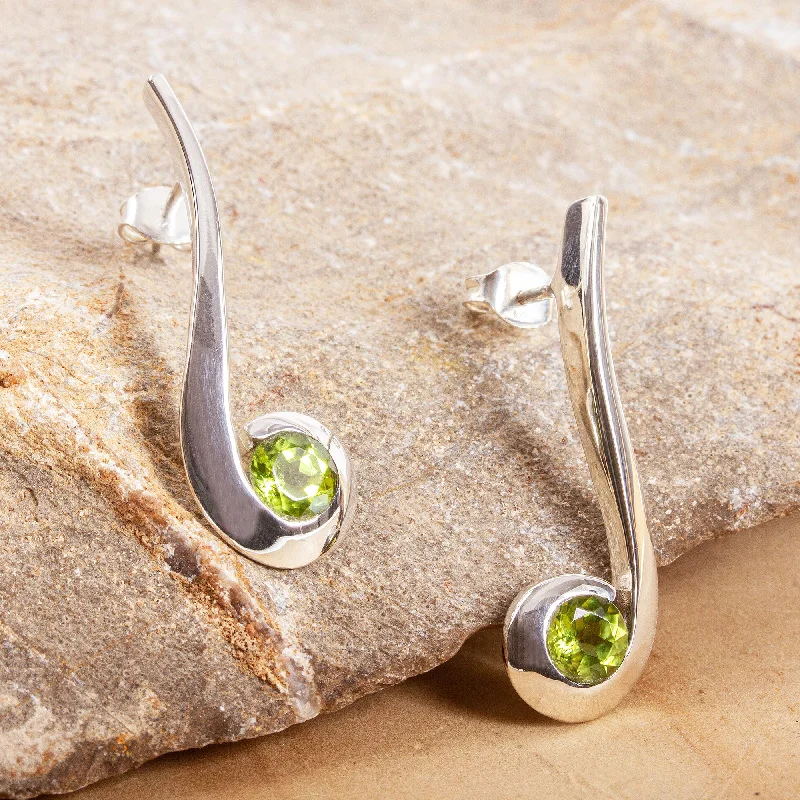 Elegant Jewelry Styles At Budget-Friendly Prices Embrace Contemporary Peridot Drop Earrings