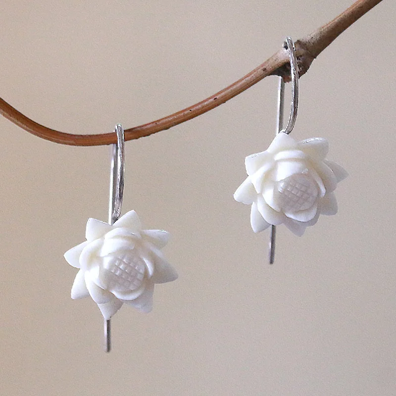 Luxury Meets Affordability – Jewelry Sale Now Live Floating Padma Floral Bone Drop Earrings Crafted in Bali Luxury Meets Affordability – Jewelry Sale Now Live Floating Padma Floral Bone Drop Earrings Crafted in Bali