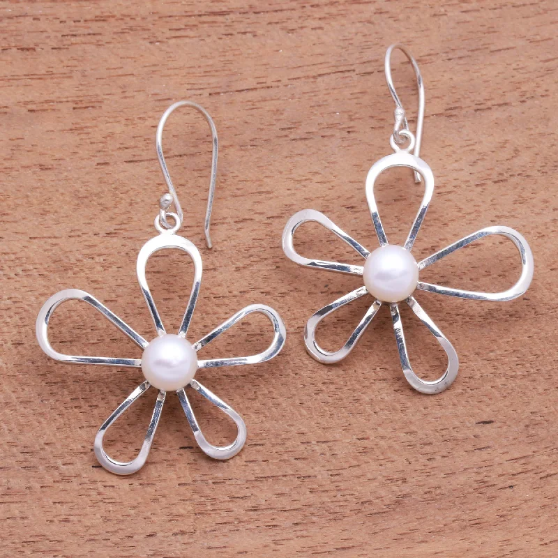 Flash Sale On Exquisite Jewelry – Don't Miss Out Flower's Center Floral Cultured Pearl Dangle Earrings Crafted in Bali Flash Sale On Exquisite Jewelry – Don't Miss Out Flower's Center Floral Cultured Pearl Dangle Earrings Crafted in Bali
