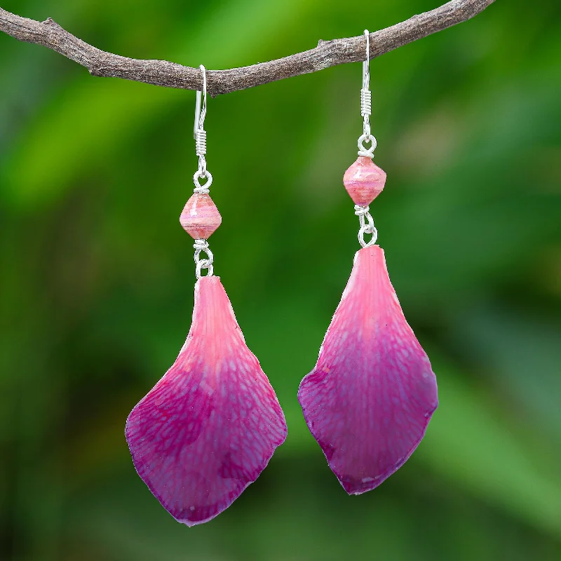 Exclusive Gemstone Jewelry At Special Prices Forever Orchid in Fuchsia Fuchsia Orchid Petal Earrings Exclusive Gemstone Jewelry At Special Prices Forever Orchid in Fuchsia Fuchsia Orchid Petal Earrings
