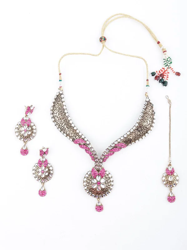 Affordable Luxury Jewelry – Style At A Great Price Odette Women And Pink Floral Choker Necklace