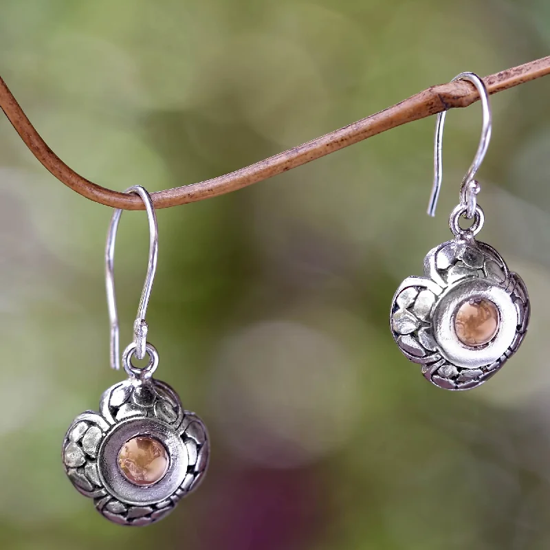 Trending Jewelry Now Available At Exclusive Prices Golden Jasmine Gold Accent Flower Earrings from Bali