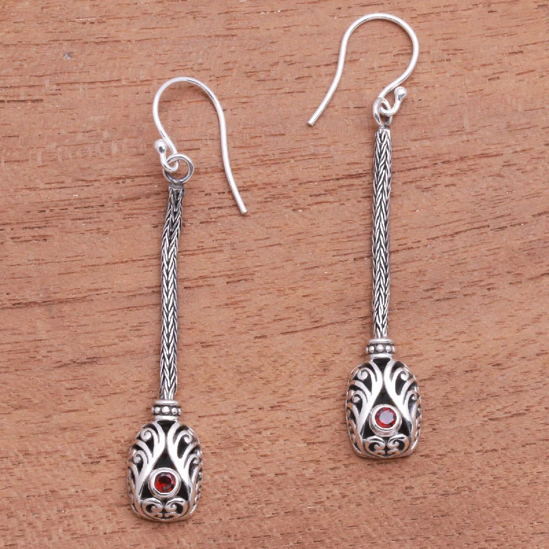 Bestselling Jewelry Now On Sale – Elevate Your Look Grand Fascination Garnet and Sterling Silver Naga Chain Dangle Earrings Bestselling Jewelry Now On Sale – Elevate Your Look Grand Fascination Garnet and Sterling Silver Naga Chain Dangle Earrings