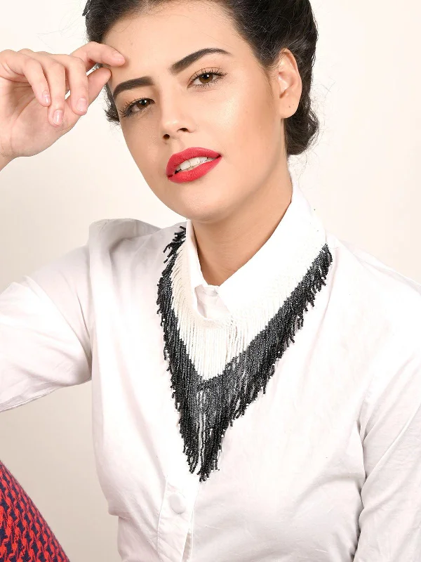 Personalized Jewelry Sale – Unique Pieces At Great Prices Odette Women Handmade Pretty Monochrome Boho Necklace