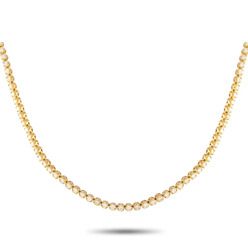 LB Exclusive 14K Yellow Gold 4.0ct Diamond Necklace NK01607