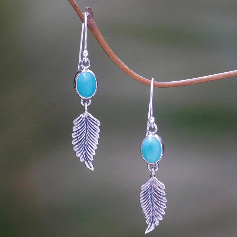 Flash Sale On Exquisite Jewelry – Don't Miss Out Leaves of Hope Leaf Motif Magnesite Dangle Earrings from Bali Flash Sale On Exquisite Jewelry – Don't Miss Out Leaves of Hope Leaf Motif Magnesite Dangle Earrings from Bali