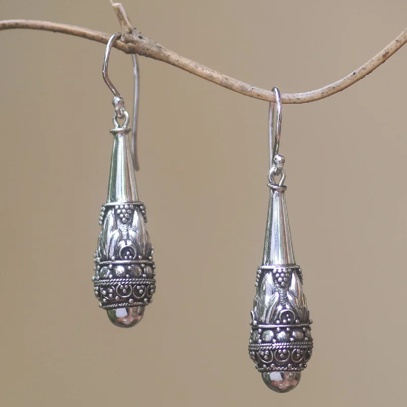 Gorgeous Jewelry, Limited-Time Savings Life Giving Handcrafted Sterling Silver Dangle Earrings from Bali Gorgeous Jewelry, Limited-Time Savings Life Giving Handcrafted Sterling Silver Dangle Earrings from Bali