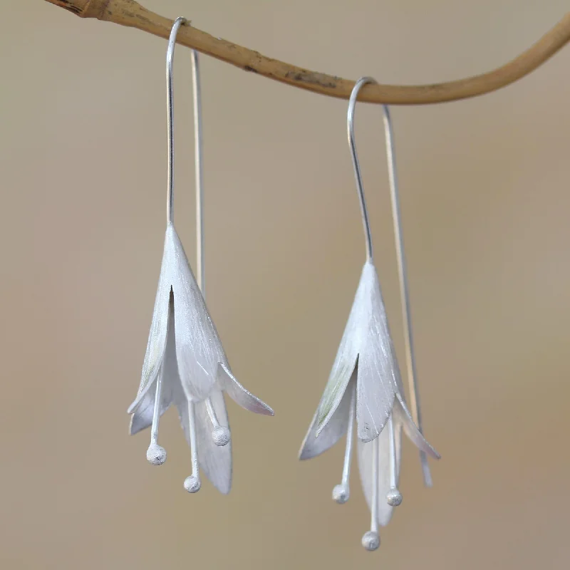 Buy More, Save More – Special Jewelry Discounts Light Blossom Floral Sterling Silver Drop Earrings from Bali Buy More, Save More – Special Jewelry Discounts Light Blossom Floral Sterling Silver Drop Earrings from Bali