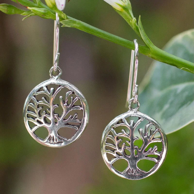 Bohemian-Inspired Jewelry For Free-Spirited Fashion Living Forest Silver Dangle Earrings Bohemian-Inspired Jewelry For Free-Spirited Fashion Living Forest Silver Dangle Earrings
