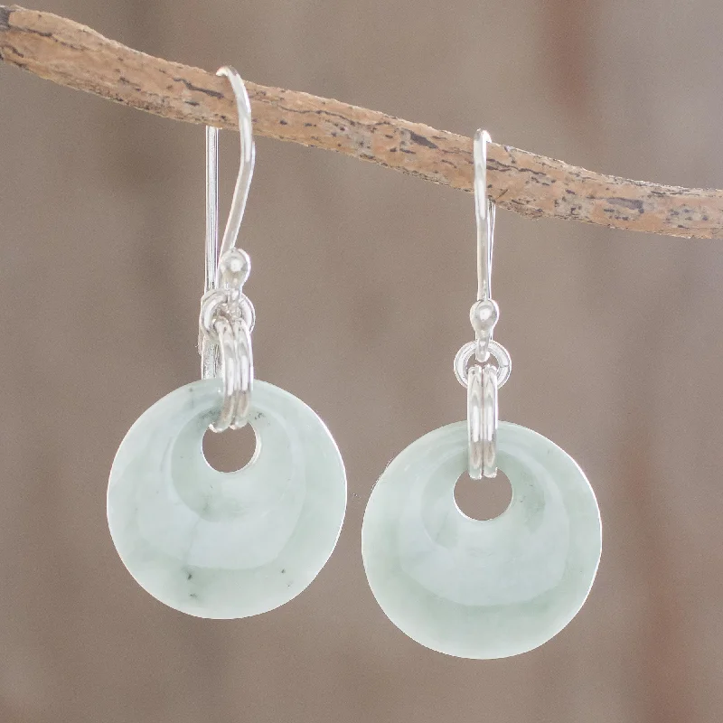 Jewelry Flash Sale – Stylish Designs At Unbeatable Rates Maya Memory Silver & Jade Earrings