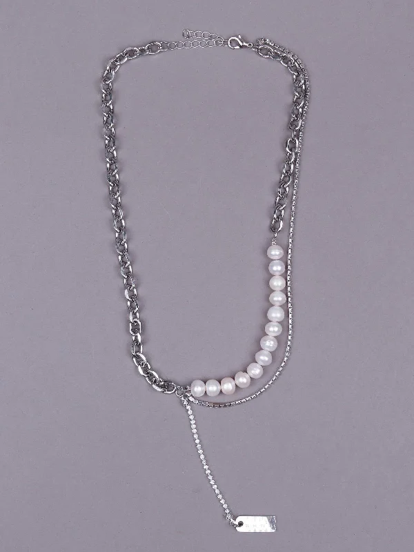 Limited-Time Offer On Elegant Jewelry Pieces Odette Women Gold Metal Silver- Fine Chain