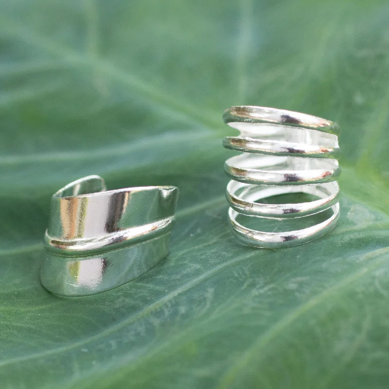 Luxury Jewelry At Unbeatable Discounts Modern Day Sterling Silver Ear Cuffs