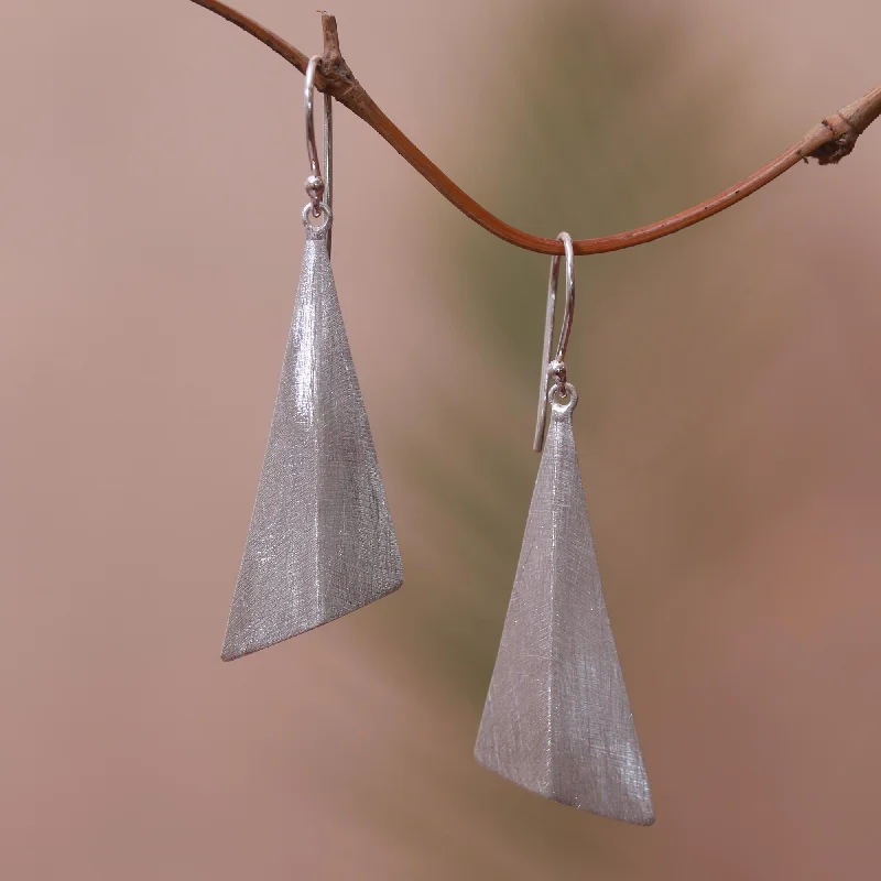 Special Sale On Handcrafted Jewelry – Shop Today Modern Pyramids Sterling Silver Pyramid Dangle Earrings from Bali Special Sale On Handcrafted Jewelry – Shop Today Modern Pyramids Sterling Silver Pyramid Dangle Earrings from Bali