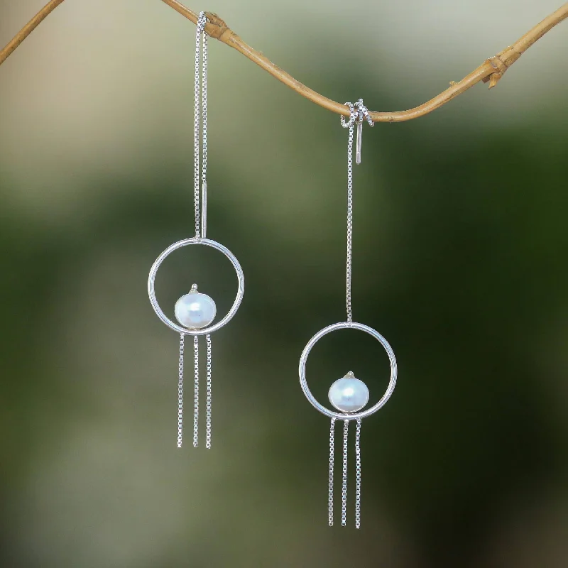 Seasonal Jewelry Clearance – Best Styles At The Lowest Prices Moonlit Rain Pearl and Sterling Silver Threader Earrings from Bali Seasonal Jewelry Clearance – Best Styles At The Lowest Prices Moonlit Rain Pearl and Sterling Silver Threader Earrings from Bali
