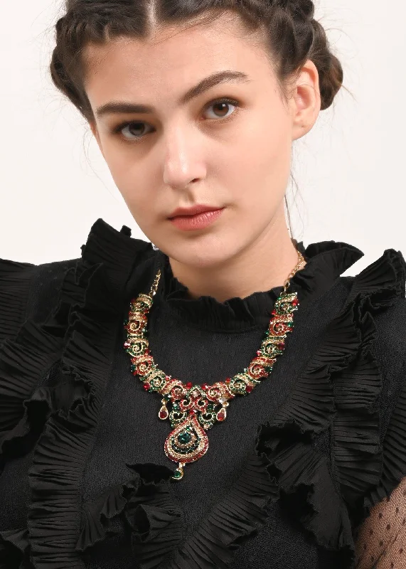 Modern Jewelry At Exclusive Discounts – Shop Today Odette Women Multicolor Crystal Necklace Set
