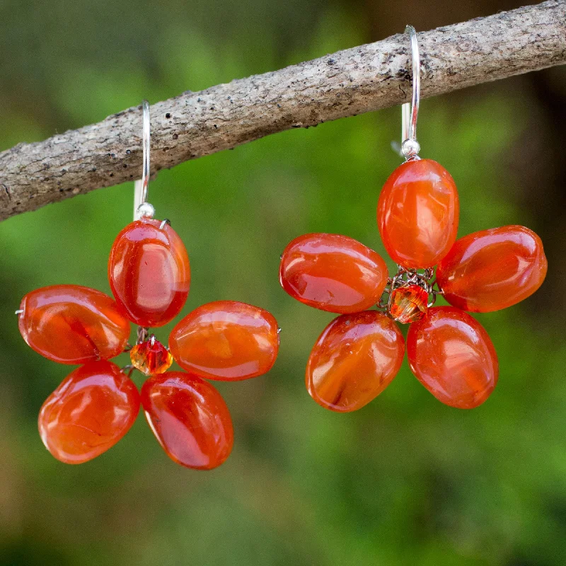 The Biggest Jewelry Sale Of The Year Is Here Mystic Daisy Silver & Carnelian Beaded Earrings