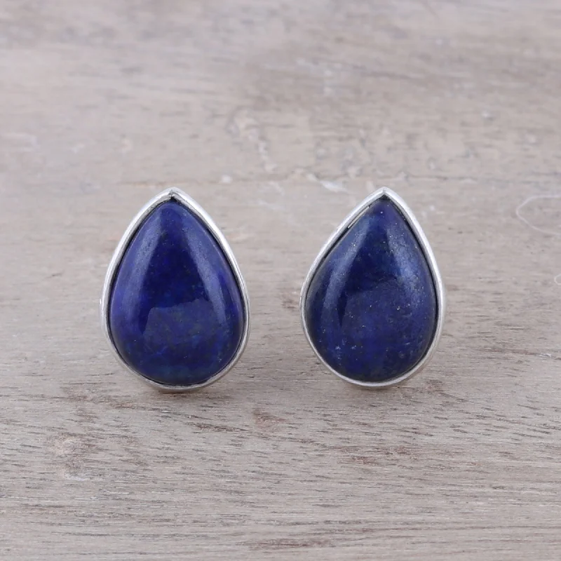 Limited-Time Jewelry Sale – Don't Miss These Deals Mystic Tears Teardrop Lapis Lazuli Button Earrings from India Limited-Time Jewelry Sale – Don't Miss These Deals Mystic Tears Teardrop Lapis Lazuli Button Earrings from India
