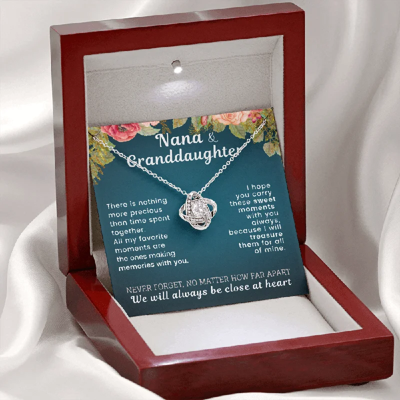 Dazzle In Elegance With Our Biggest Jewelry Sale Love Knot Necklace- Nana Granddaughter Memories With You Necklace