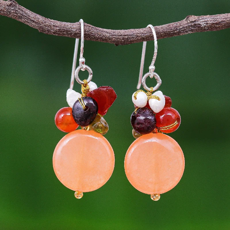 Dazzle With Discounts – Shop Jewelry On Sale Orange Love Multi-gemstone Sterling Silver Dangle Earrings Dazzle With Discounts – Shop Jewelry On Sale Orange Love Multi-gemstone Sterling Silver Dangle Earrings