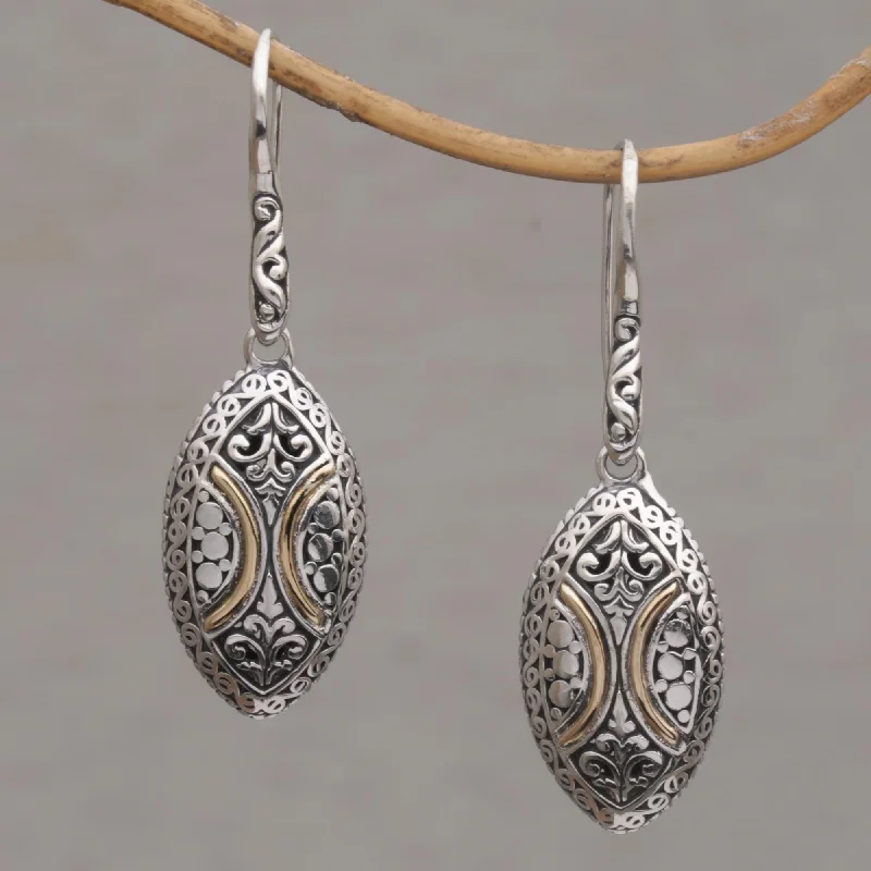 Exclusive Online Discounts On Stylish Jewelry Palatial Eternity 18k Gold Accent Sterling Silver Dangle Earrings from Bali Exclusive Online Discounts On Stylish Jewelry Palatial Eternity 18k Gold Accent Sterling Silver Dangle Earrings from Bali
