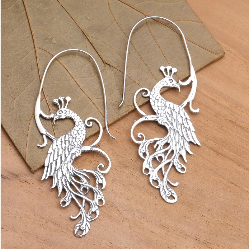 Seasonal Jewelry Sale – Upgrade Your Style Today Peacock Style Peacock Sterling Silver Drop Earrings