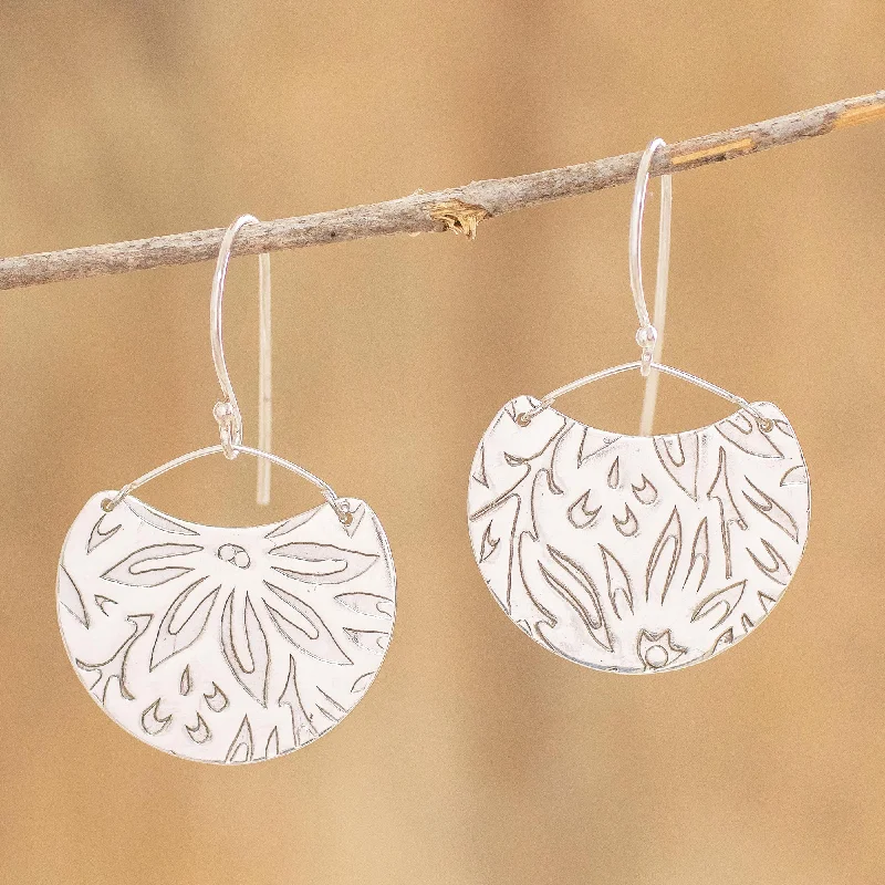 Timeless Elegance At Unbelievable Discounts Petal Paradise Floral Sterling Silver Earrings