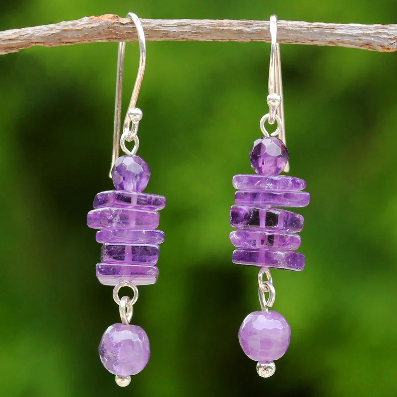 Exclusive Jewelry Bundles At Discounted Prices Purple Monoliths Amethyst and Sterling Silver Dangle Earrings from Thailand Exclusive Jewelry Bundles At Discounted Prices Purple Monoliths Amethyst and Sterling Silver Dangle Earrings from Thailand