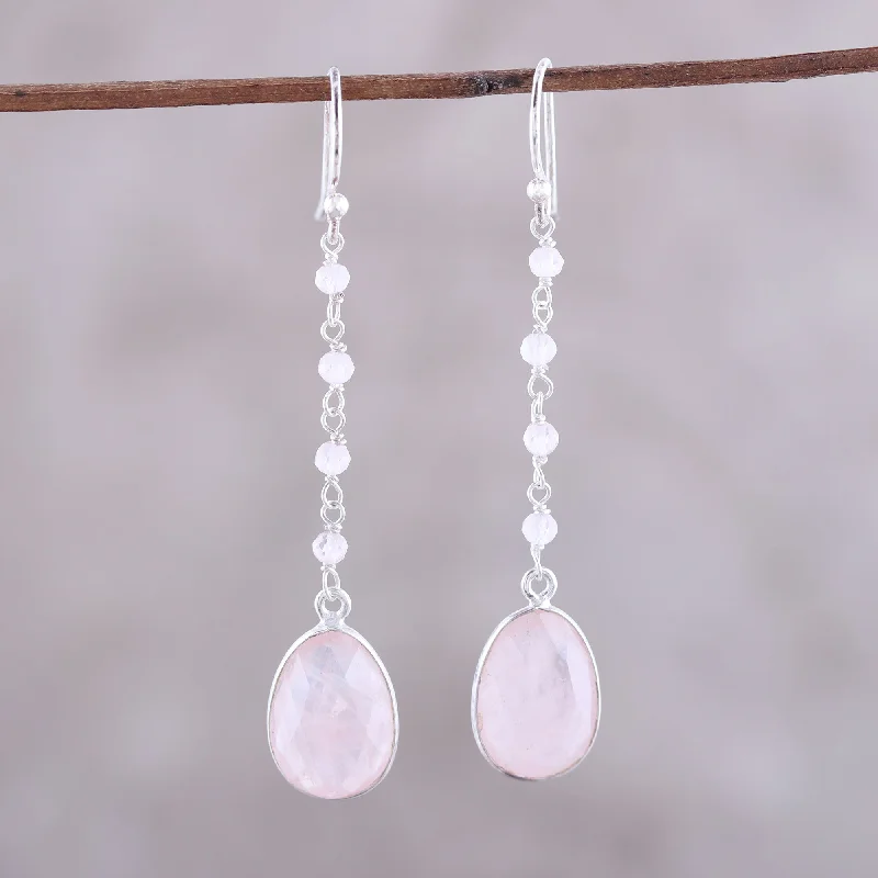 Best Jewelry Deals – Premium Quality At Exclusive Discounts Raining Drops 8-Carat Rose Quartz Dangle Earrings from India Best Jewelry Deals – Premium Quality At Exclusive Discounts Raining Drops 8-Carat Rose Quartz Dangle Earrings from India