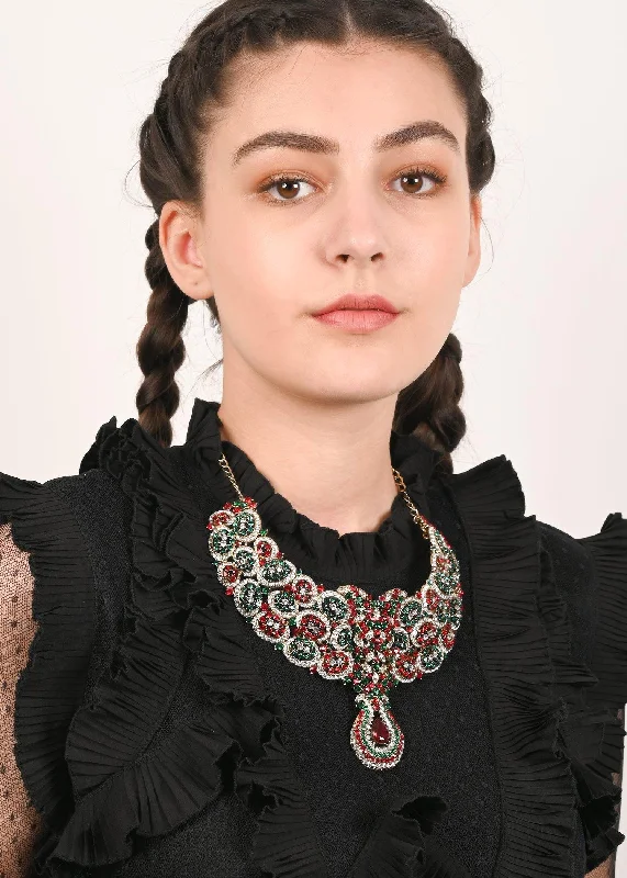 Handcrafted Jewelry Sale – Unique Designs At Low Prices Odette Women Red And Green Crystal Necklace Set Handcrafted Jewelry Sale – Unique Designs At Low Prices Odette Women Red And Green Crystal Necklace Set