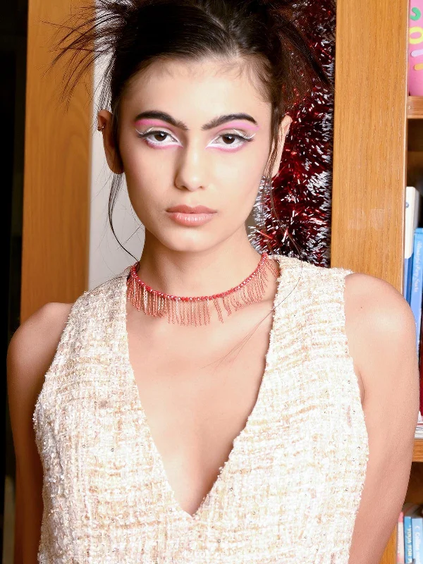 The Perfect Accessory For Less – Jewelry Sale Live Odette Women Red Metal Necklace