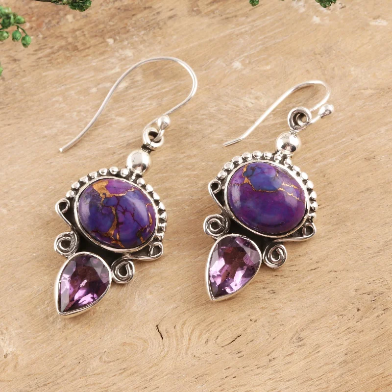 Premium Jewelry Now Available At Special Discounts Regal Allure Regal Sterling Silver and Amethyst Earrings from India Premium Jewelry Now Available At Special Discounts Regal Allure Regal Sterling Silver and Amethyst Earrings from India