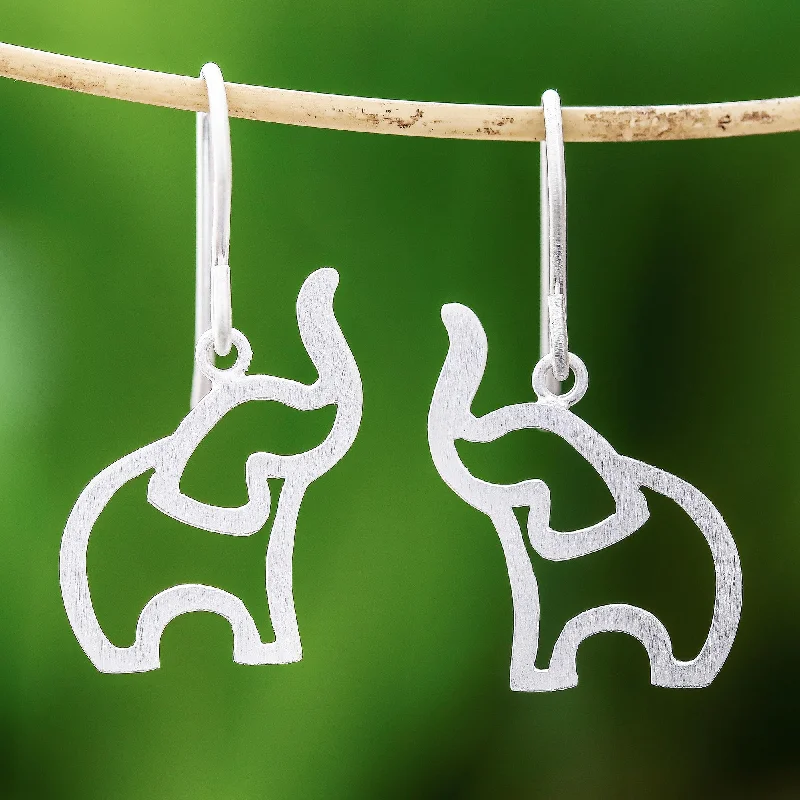 Personalized Jewelry Sale – Meaningful Gifts At Great Prices Reverent Elephants Brushed-Satin Sterling Silver Elephant Dangle Earrings Personalized Jewelry Sale – Meaningful Gifts At Great Prices Reverent Elephants Brushed-Satin Sterling Silver Elephant Dangle Earrings