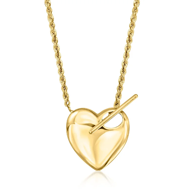 Jewelry Sale – Exclusive Styles At Lower Prices Ross-Simons Italian 14kt Yellow Gold Heart Toggle Necklace