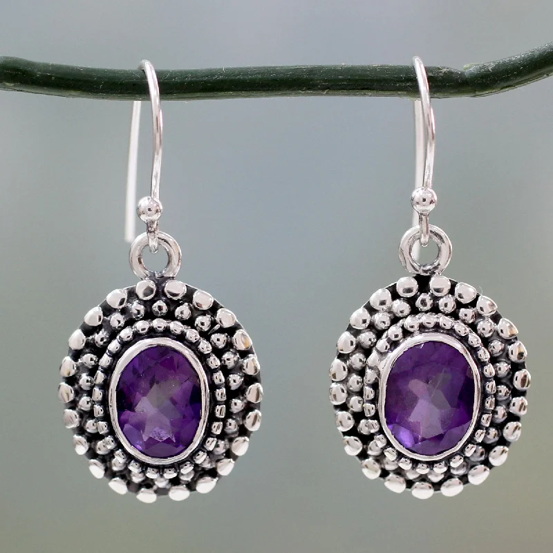 Affordable Glamour – Premium Jewelry At Special Prices Spiritual Muse Amethysts on Sterling Silver Hook Earrings from India Affordable Glamour – Premium Jewelry At Special Prices Spiritual Muse Amethysts on Sterling Silver Hook Earrings from India