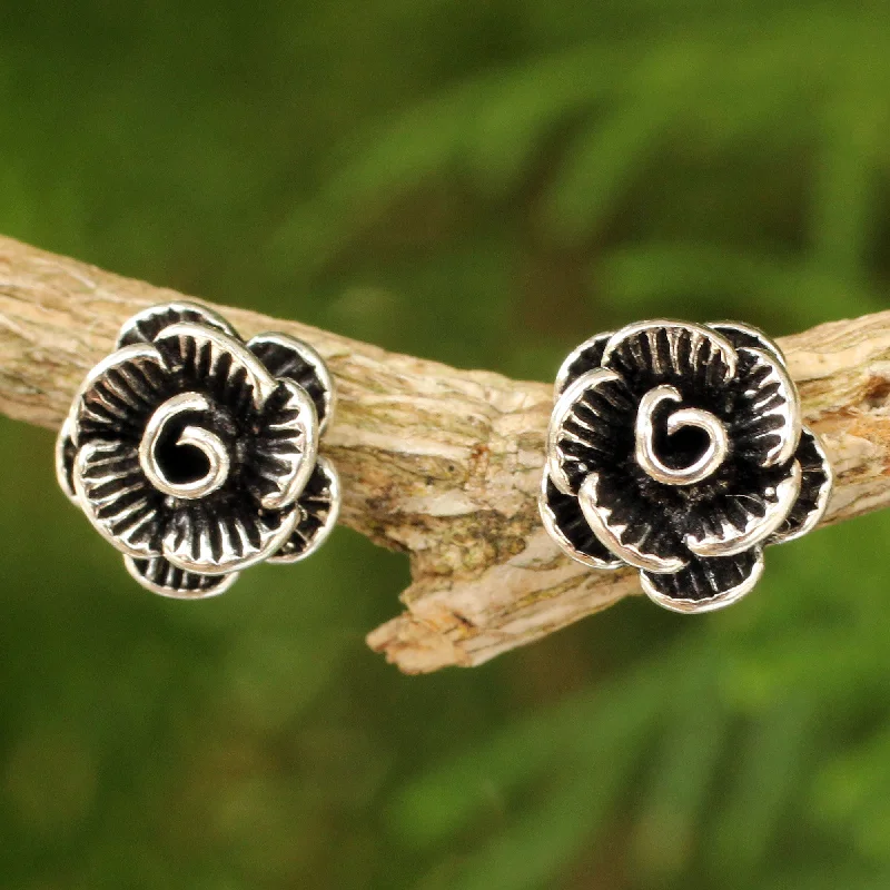Exclusive Jewelry Sale – Limited-Time Discounts Thai Peony Sterling Flower Earrings