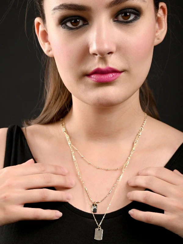 Unmissable Jewelry Sale – Shop Before It's Too Late Odette Women Three Layer Gold Chain Necklace Unmissable Jewelry Sale – Shop Before It's Too Late Odette Women Three Layer Gold Chain Necklace
