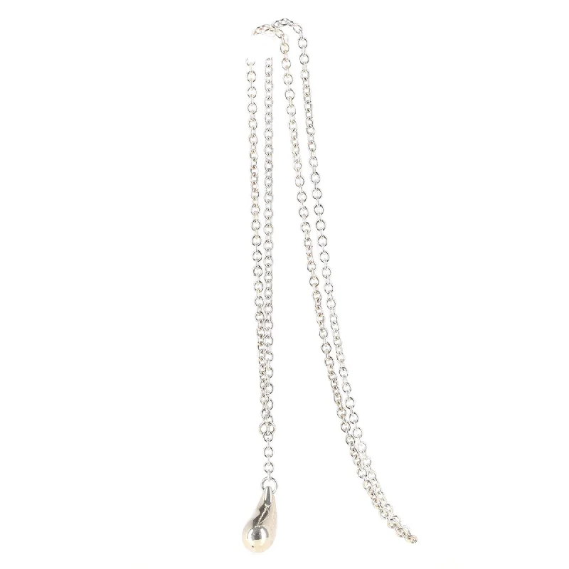 Tiffany & Co Teardrop Pendant Necklace in Silver Sterling