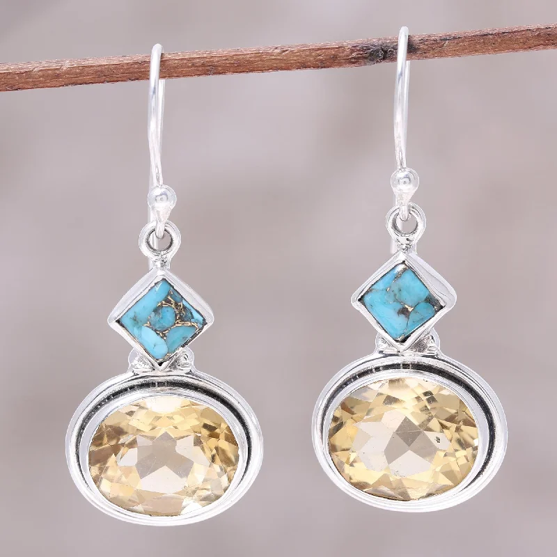 Exclusive Jewelry Sale Event – Shop Now Watery Gold Nine-Carat Citrine and Composite Turquoise Earrings Exclusive Jewelry Sale Event – Shop Now Watery Gold Nine-Carat Citrine and Composite Turquoise Earrings