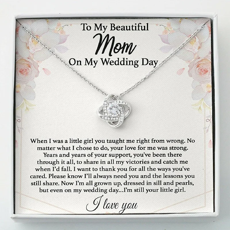 Exclusive Jewelry Sale – Shine For Less Wedding Necklace Gift Handmade Jewelry - To My Mother Of The Bride Necklace Gift From Daughter Mother Of The Bride