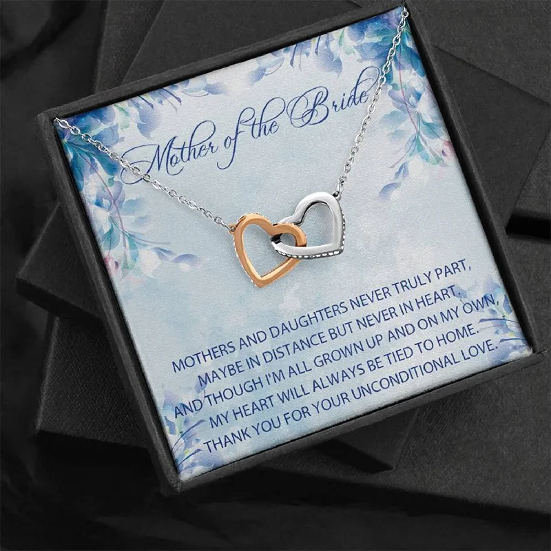 Bohemian-Inspired Jewelry For Free-Spirited Fashion Wedding Necklace Gift Message Card Jewelry Handmade Necklace Mother of the bride gift from daughter Personalized