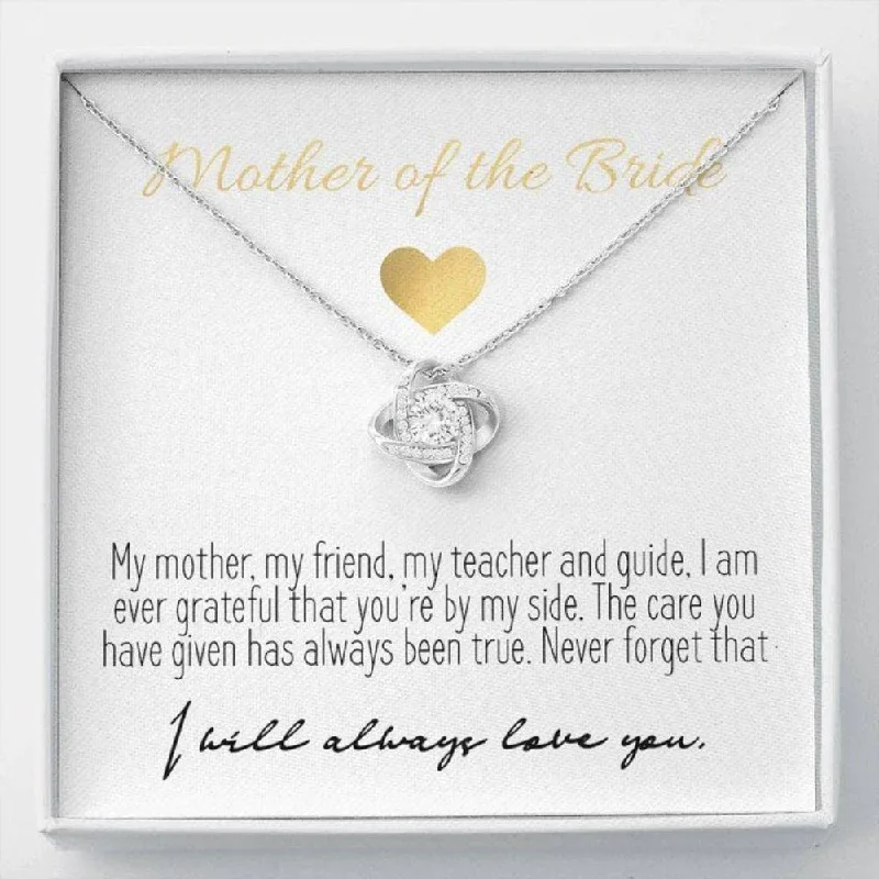 Flash Sale On Exquisite Jewelry – Don't Miss Out Wedding Necklace Gift Mom Necklace Mother Wedding Gift Mother of the Bride Knot Necklace Present for Mom on