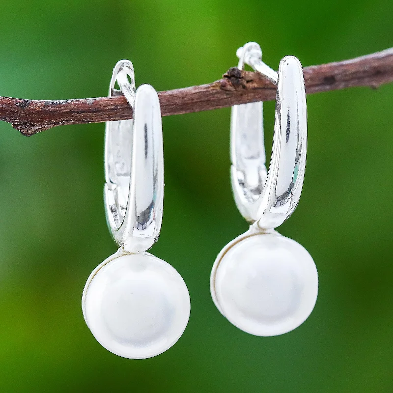 Exclusive Jewelry Sale – Shine For Less Wintry Orbs Round Cultured Pearl Drop Earrings from Thailand Exclusive Jewelry Sale – Shine For Less Wintry Orbs Round Cultured Pearl Drop Earrings from Thailand