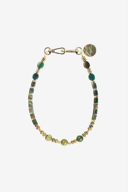 Women's Jade Short Chain Necklace In Green