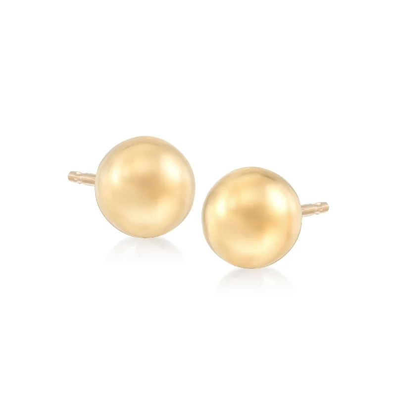 Breathtaking Jewelry, Breathtaking Prices Ross-Simons 7mm 14kt Yellow Gold Ball Stud Earrings