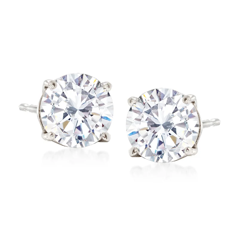 Special Sale On Handcrafted Jewelry – Shop Today Ross-Simons CZ Stud Earrings in 14kt White Gold