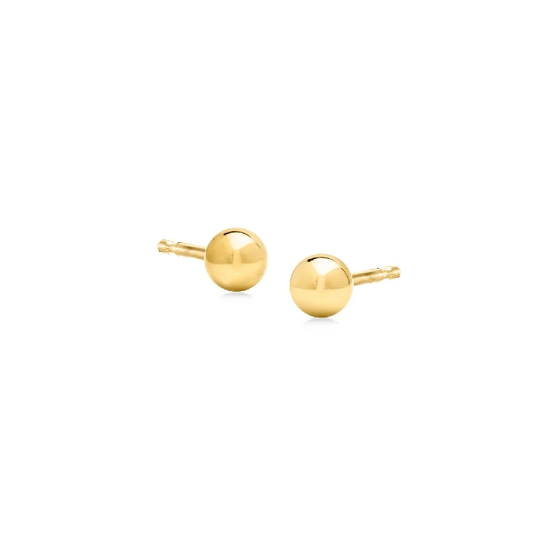 Dazzle With Discounts – Shop Jewelry On Sale Ross-Simons Italian 4mm 18kt Yellow Gold Ball Stud Earrings